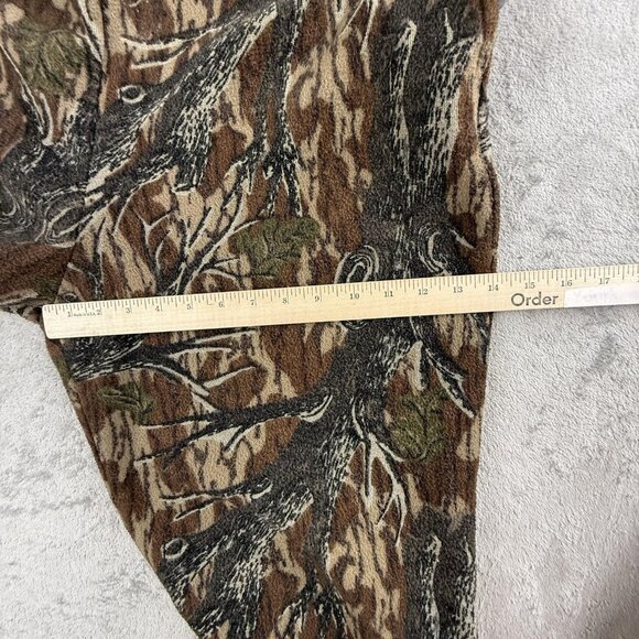 Vintage Cabelas Whitetail Pants Mens XL Camouflage Fleece Hunting USA Union Made - Picture 10 of 16